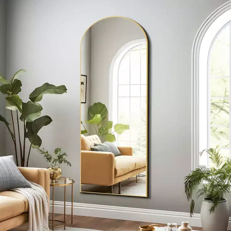 Miroir pleine longueur rectangulaire 71x31, miroir pleine longueur en alliage d'aluminium noir, miroir de courtoisie pour salle de bain, chambre, entrée, salon/dressing
