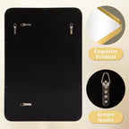 Miroir pleine longueur rectangulaire 71x31, miroir pleine longueur en alliage d'aluminium noir, miroir de courtoisie pour salle de bain, chambre, entrée, salon/dressing