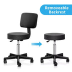 Tabouret de bar roulant Chaise de beauté de salon de massage hydraulique réglable avec dossier
