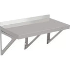 Acekool Commercial Stainless Steel Wall Shelf, Metal Kitchen Rack with Backsplash & Brackets for Home or Business