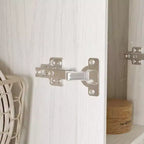 Buffet de cuisine moderne avec portes vitrées, organisateur de cuisine multi-tiroirs, garde-manger avec rangement, assemblage facile, parfait pour tout aménagement de cuisine
