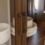 Buffet de cuisine moderne avec portes vitrées, organisateur de cuisine multi-tiroirs, garde-manger avec rangement, assemblage facile, parfait pour tout aménagement de cuisine