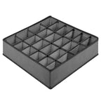 Organisateur de Tiroirs pour Vêtements, Boîtes de Rangement à 24 Compartiments pour Chaussettes, Sous-vêtements, Organisateur de Placard et Rangement pour Chambre de Bébé, Gris