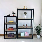 Étagère de rangement à 5 niveaux, étagère de rangement robuste en métal pour garage, étagères de rangement réglables à 5 niveaux pour cuisine, sous-sol, garage 60x40x120cm