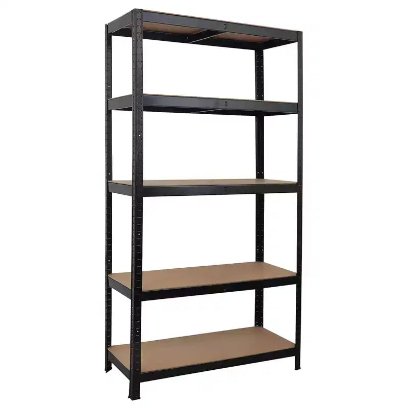 Étagère de rangement à 5 niveaux, étagère de rangement robuste en métal pour garage, étagères de rangement réglables à 5 niveaux pour cuisine, sous-sol, garage 60x40x120cm