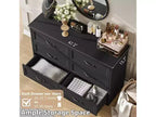 6 Commodes de Chambre, Commode de Rangement, Commode Moderne de Style Ferme en Bois, Commode Organiseur de Rangement