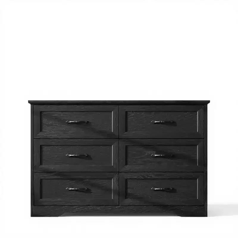 6 Commodes de Chambre, Commode de Rangement, Commode Moderne de Style Ferme en Bois, Commode Organiseur de Rangement