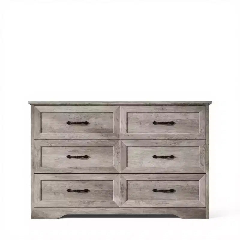 6 Commodes de Chambre, Commode de Rangement, Commode Moderne de Style Ferme en Bois, Commode Organiseur de Rangement