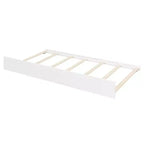 Lit cabane en bois de taille double avec lit gigogne de taille double