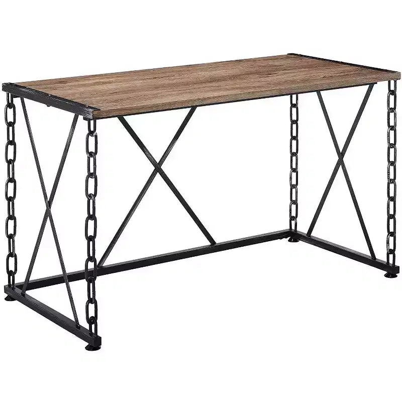 Bureau informatique 48 po marron et noir
