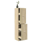 XL Armoire à pharmacie Chêne Sonoma Bois d'ingénierie Haut