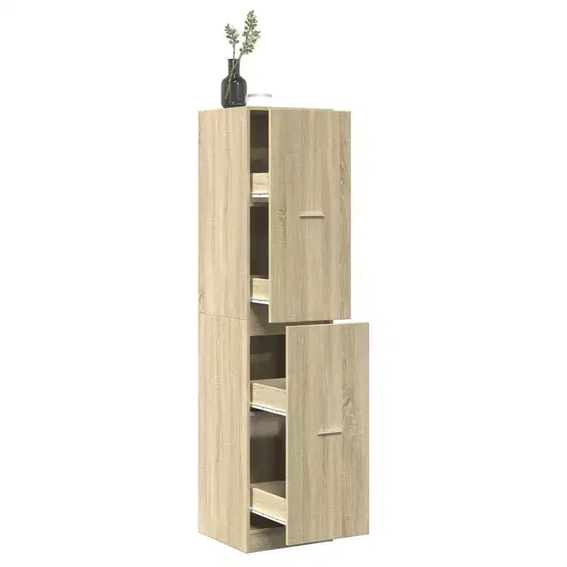 XL Armoire à pharmacie Chêne Sonoma Bois d'ingénierie Haut