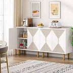Armoire de rangement moderne blanche de 150 cm