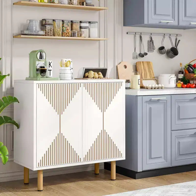 Armoire de rangement moderne blanche de 150 cm