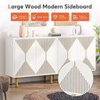Armoire de rangement moderne blanche de 150 cm